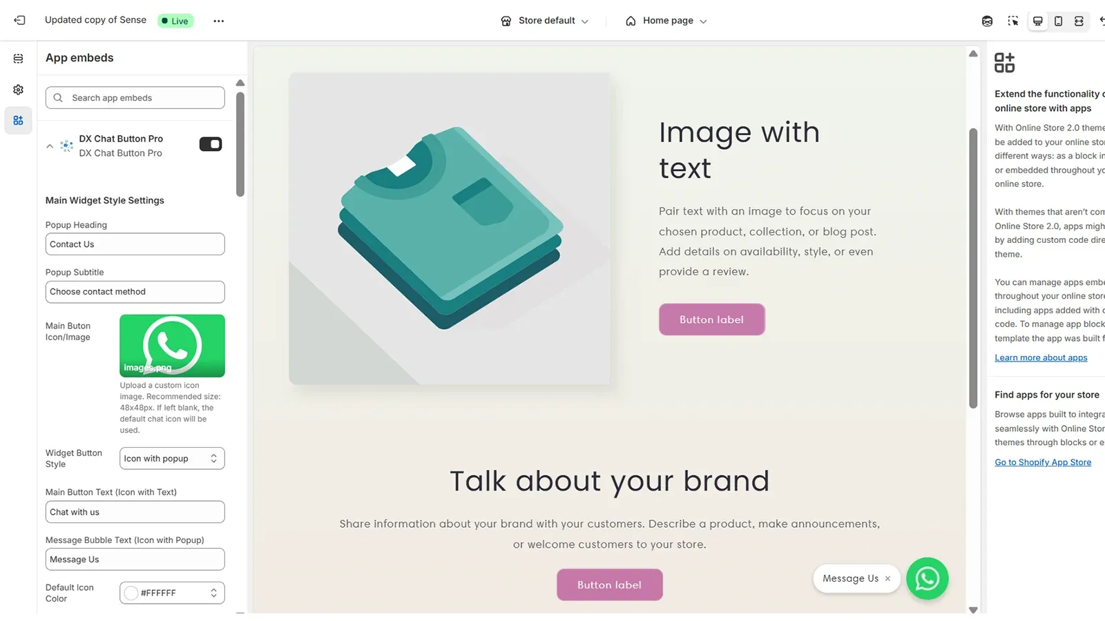 DX Chat Button Pro — button style customization